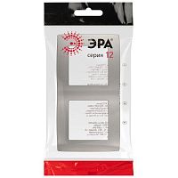 Рамка для розеток и выключателей Серия 12 12-5002-16 на 2 поста, титан | код Б0065737 | ЭРА