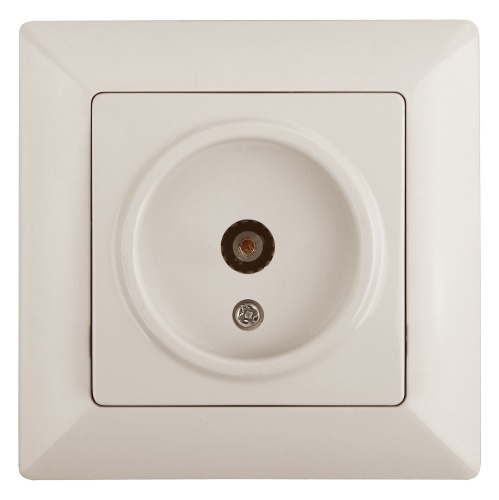 Розетка TV одиночная, СУ, Solo, сл.кость, 4-301-02 | код Б0043369 | ЭРА