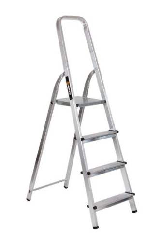 Стремянка алюминиевая СА 1х4 ВИХРЬ | код 73/5/1/2 | ВИХРЬ