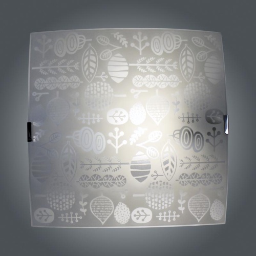 Светильник Лужок 300х300 НПБ 09-60-003 М83 матовый белыйкл.штамп металлик ИУ | код 1005209260 | Элетех фото 5