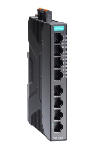 Коммутатор SDS-3008 Compact industrial smart Ethernet switch system with 8-port of fast Ethernet interfaces, t: -10/60, dual 12/24/48VDC power inputs | код 00-06111281 | MOXA