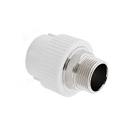 Муфта комбинированная под ключ PPR наружн. резьба 32х1 бел. | код 14631 | RTP