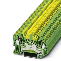 Заземляющий клеммный модуль с пружинными зажимами STS 4-PE | код 3036440 | PHOENIX CONTACT