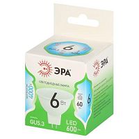 Лампа светодиодная GREEN LINE MR16-6W-840-GU5.3 GL 6Вт софит 4000К яркий свет бел. GU5.3 Эра Б0067078