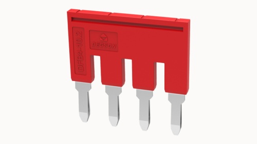 DFB4-10.2-16-00Z(H), Перемычка DFB для клемм DS, 4П, 10 мм.кв, красный, шт | код 11060000413 | DEGSON