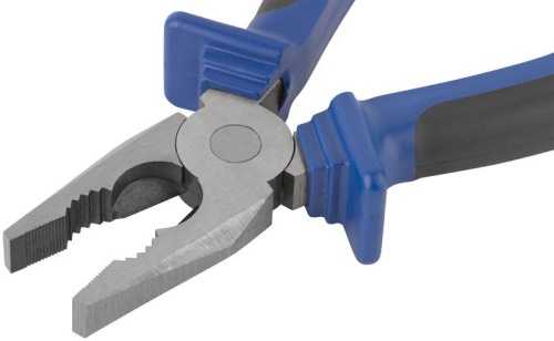 Плоскогубцы комбинированные ''Один'' двухцветные обрезиненные ручки, полированная сталь 200 мм | код 47474М | FIT фото 5