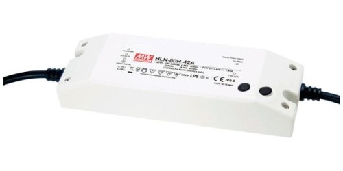Источник питания AC-DC, 80Вт, IP64, вход 90…305В AC, 47…63Гц/127…431В DC, ККМ, выход 36В/2.3А, рег. выхода 33…40В/1.38…2.3A, изоляция 3750В AC, в кожухе 181х61.5х35мм, -30…+50С | код HLN-80H-36A | MeanWell