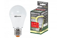 Лампа светодиодная А60 - 10 Вт-230 В -3000 К–E27 Лампа-ДИММЕР TDM | код SQ0340-0197 | TDM