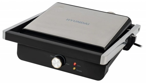 Электрогриль Hyundai HYG-1043 1800Вт черный/черный | код 1722800 | HYUNDAI