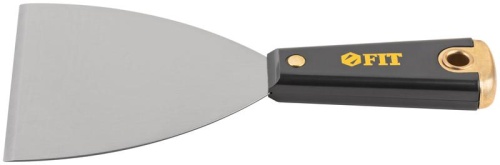 Шпатель для удаления ржавчины Профи, толщ. лезвия 1 мм, пластик.ручка с метал.бойком 4'' (100 мм) | код 6410 | FIT фото 5