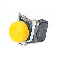 Кнопка SB4 в сборе модульная 22мм выступающая желтая с возвратом металл 1НО | код SB4BP51 | Systeme Electric