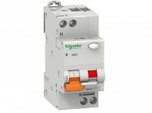 Дифференциальный автоматический выключатель АД63 2 полюса, 16А, Тип AC, х-ка C, 30мА | код. 11473 | Schneider Electric 