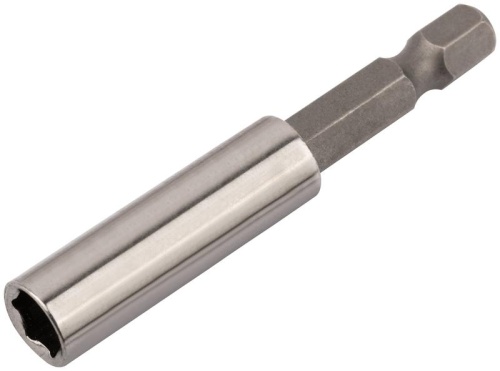 Адаптер для бит магнитный фиксатор хвостовик CrV сталь 60мм FIT 57604 фото 2 Адаптер для бит магнитный фиксатор хвостовик CrV сталь 60мм FIT 57604 фото 2