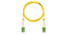 Шнур NIKOMAX волоконно-оптический, соединительный, одномодовый 9/125мкм, стандарта OS2, LC/APC-LC/APC, двойной, LSZH нг(A)-HFLTx, 2мм, желтый, 5м | код NMF-PC2S2C2-LCA-LCA-005 | NIKOMAX