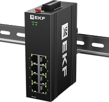 Промышленный управляемый коммутатор уровня L2 ML2-8GTP, 8 портов 10/100/1000Base-T(X) RJ45 c PoE, монтаж на динрейку TSX EKF | код TSX-ML2-8GTP | EKF