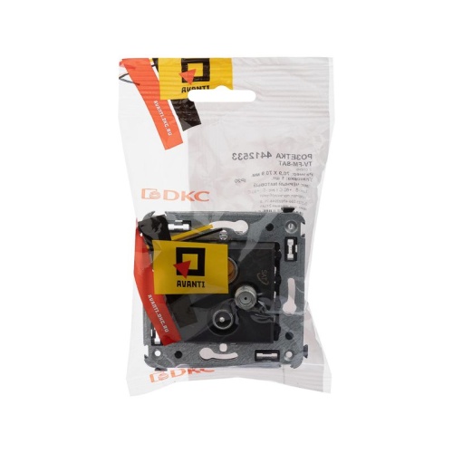 Розетка телевизионная TV/FM/SAT СП Avanti "Черный матовый" | код. 4412533 | DKC фото 5