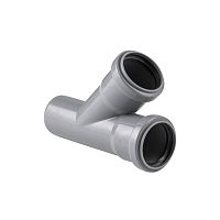 Тройник ВК ПП 50/50х45 сер. | код 36561 | RTP