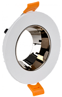 Светильник 4106 встр. поворотн. GU10 белый/шокол. пласт. IEK | код LT-UVB0-4106-GU10-1-K30 | IEK