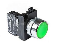 Кнопка с подсветкой-светодиод зеленая CM190DY (1НО) | код CM190DY | EMAS