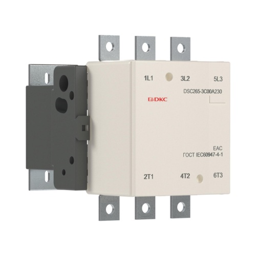 Магнитный контактор DSC265-3C00A230 265А 130кВт (AC3) кат 220В AC | код DSC265-3C00A230 | DKC