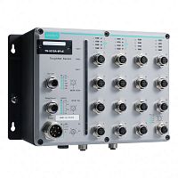 Коммутатор TN-5518A-8PoE-2GTXBP-WV-T L2 Managed Ethernet switch with 8* 10/100BaseT(X) ports and 8 * 802.3at PoE+ M12 connectors, 2 10/100/1000 Base-T | код 00-06099591 | MOXA