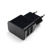 Адаптер питания Cablexpert MP3A-PC-12 100/220V - 5V USB 2 порта, 2.1A, черный | код MP3A-PC-12 | Cablexpert