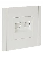 FORTE&PIANO Роз. комп. 2-ая RJ45 кат.6 FP234 бел. IEK | код FP-K20-2-K01 | IEK