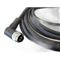 Кабель M12,4A,гнездовой,5000 мм,прямой,полиуретан,черный, свободный конец СЦМ120027-04A-2-05000 | код 185210805 | СТЭЗ