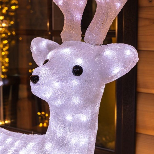 Фигура светодиодная акриловая "Снежный олень" 100см 380LED 6Вт IP65 трансф. в компл. Neon-Night 513-307 фото 4