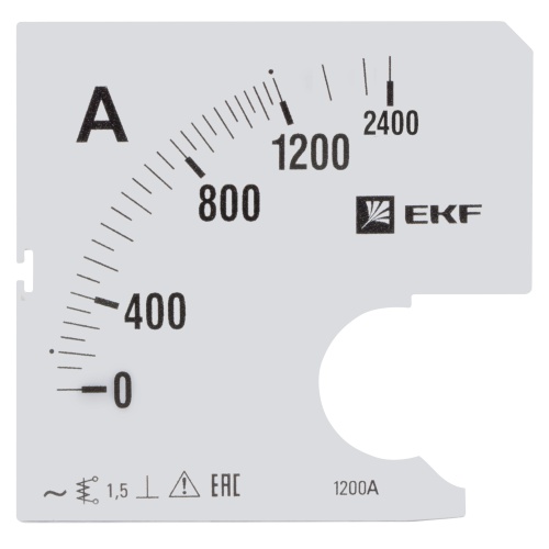 Шкала сменная для A721 1200/5А-1,5 PROxima | код s-a721-1200 | EKF