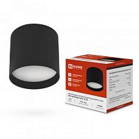 Светильник потолочный НПБ ЦИЛИНДР-GX53-TB-BL под GX53 90х90мм черный IN HOME | код 4690612045498 | IN HOME