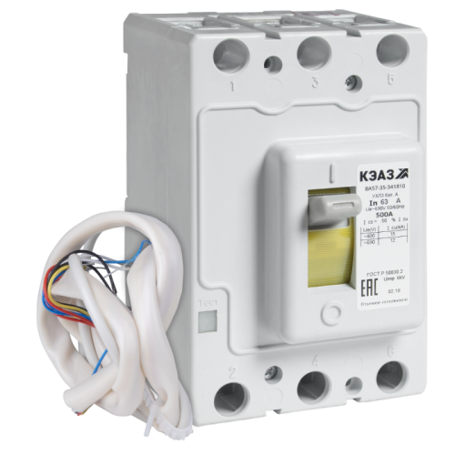 Автоматический выключатель ВА57-35-344610-250А-2500-690AC-УХЛ3 (Втычной, без панели) (техпредписание) | код 313197 | КЭАЗ