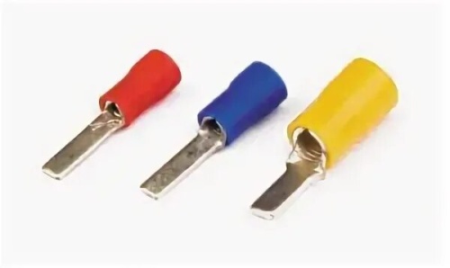 100684 Наконечник плоский штыревой изолир. НпИш 6.0-14 SILAT (100шт/уп), упак | код 100684 | SILAT