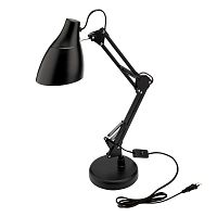 Светильник настольный REXANT Рубикон на металлической стойке с основанием, с цоколем Е27, 60 Вт, цвет антрацит | код 603-1010 | REXANT