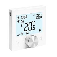 Терморегулятор цифровой сенсорный программируемый SmartWarm W с Wi-Fi бел. Rexant 51-0578