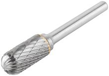 Шарошка карбидная штифт 6мм тип "С" цилиндрическая закругленная 12х25х70мм FIT 36610