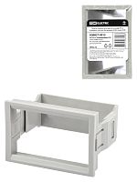 Панель лицевая для выреза в шкафу ПЛ-4, 4 модуля, пластик, без дверцы, IP40, серая TDM | код SQ0827-0013 | TDM