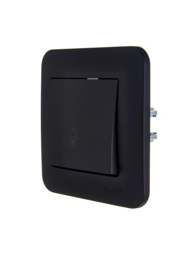 Кнопка звонка 1-кл.СП ASTI 10А IP20 в сборе черн. бархат LEZARD 7081-4242-103 фото 3 Кнопка звонка 1-кл.СП ASTI 10А IP20 в сборе черн. бархат LEZARD 7081-4242-103 фото 3