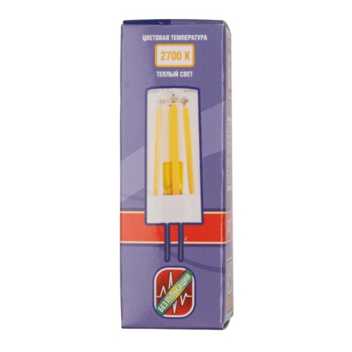 Лампа светодиодная филаментная LED G4 PRO 6w  2700K теплый 500Lm 230V Jazzway | код 5062412 | JazzWay фото 2