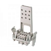 Розеточная контактная вставка REVOS с винтовой фиксацией провода, с монтажной рамкой с защелками, с разгрузкой от натяжения, 10 контакта + PE, 690 V, 16 А | код Z5.570.2756.0 | Wieland