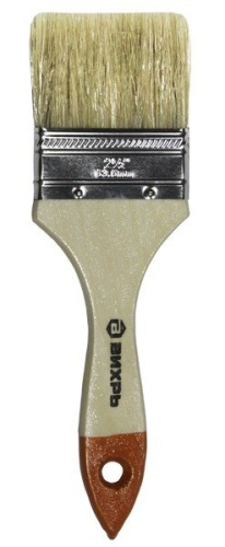 Кисть СТАНДАРТ 63 мм 2,5 натуральная щетина ВИХРЬ | код 73/3/4/4 | ВИХРЬ