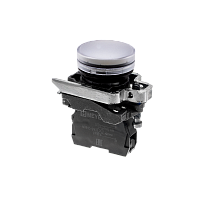 Лампа сигнальная белая, 24V AС/DC, IP65, металл MTB4-BV711 | код 137219| MEYERTEC