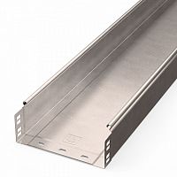 Лоток неперфорированный Стандарт INOX (AISI 409) 200х80х3000 (0,8 мм) (6 м/уп) Промрукав | код PR16.2396 | ПРОМРУКАВ