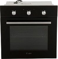 Духовой шкаф Электрический Lex EDM 070 BL стекло черное | код 1023348 | LEX