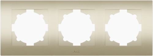 Cosmo титаниум рамка 3 постовая | код 612-011400-227 | ABB Cosmo титаниум рамка 3 постовая | код 612-011400-227 | ABB