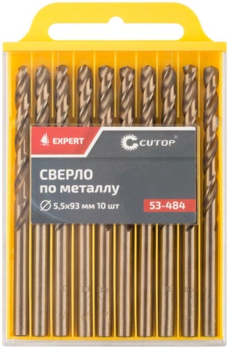 Сверло по металлу Cutop EXPERT, 5.5х93 мм (10 шт) | код 53-484 | FIT фото 3 Сверло по металлу Cutop EXPERT, 5.5х93 мм (10 шт) | код 53-484 | FIT фото 3