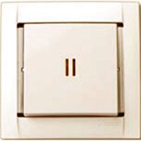 СП Однополюсный выключатель с подсветкой Слоновая кость SIMON 34 серия (10шт) | код 34104-31 | SIMON