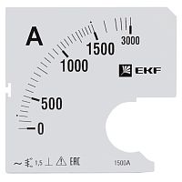 Шкала сменная для A961 1500/5А-1,5 PROxima | код  s-a961-1500 | EKF
