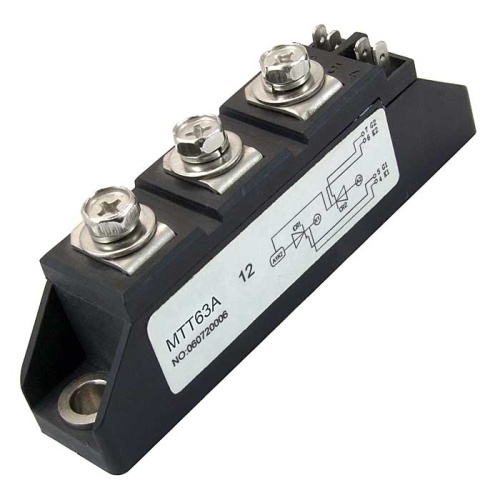 Тиристорный модуль силовой полупроводниковый RUICHI МТТ63-12, 63 А, корпус С-12 | код 57807 | Ruichi