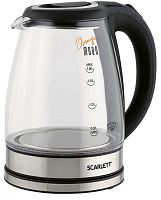 Чайник электрический Scarlett SC-EK27G36 1.8л. 1800Вт черный корпус: стекло/пластик | код 1656870 | SCARLETT